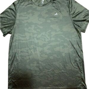 Alive Mens Quick Dry Green Camouflage Shirt